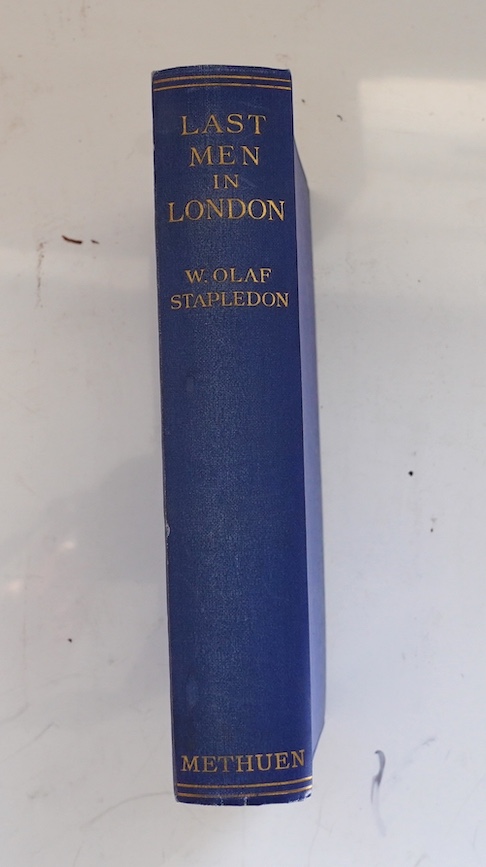 Stapledon, W.Olaf - Last Men in London. 1st edition, publisher's cloth. 1932; Gissing, George - A Victim of Circumstances and Other Stories, 1st edition. publisher's cloth. 1927